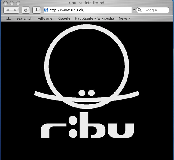 blick auf die homepage